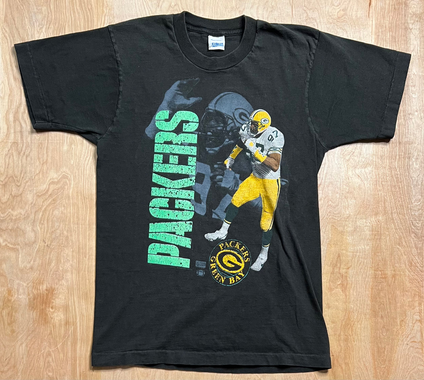 Vintage Green Bay Packers Tim Harris Single Stitch T-Shirt