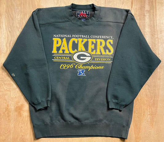 1996 Green Bay Packers Central Division Champions Crewneck