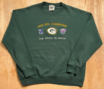 1996 Green Bay Packers "The Pack is Back" NFC Central Division Champions Crewneck