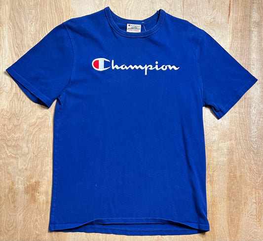 Stitched Blue Champion T-Shirt