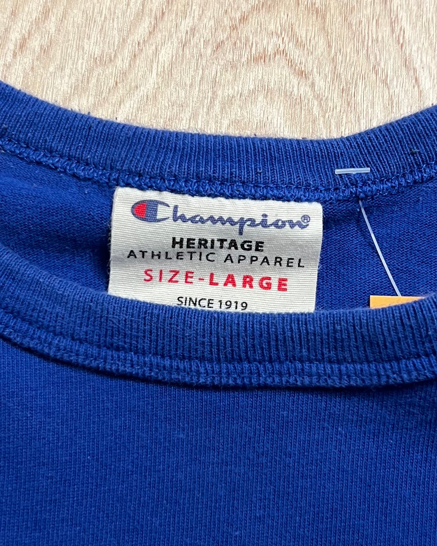 Stitched Blue Champion T-Shirt