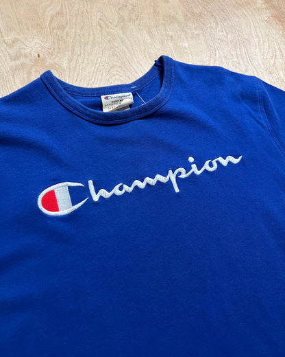 Stitched Blue Champion T-Shirt