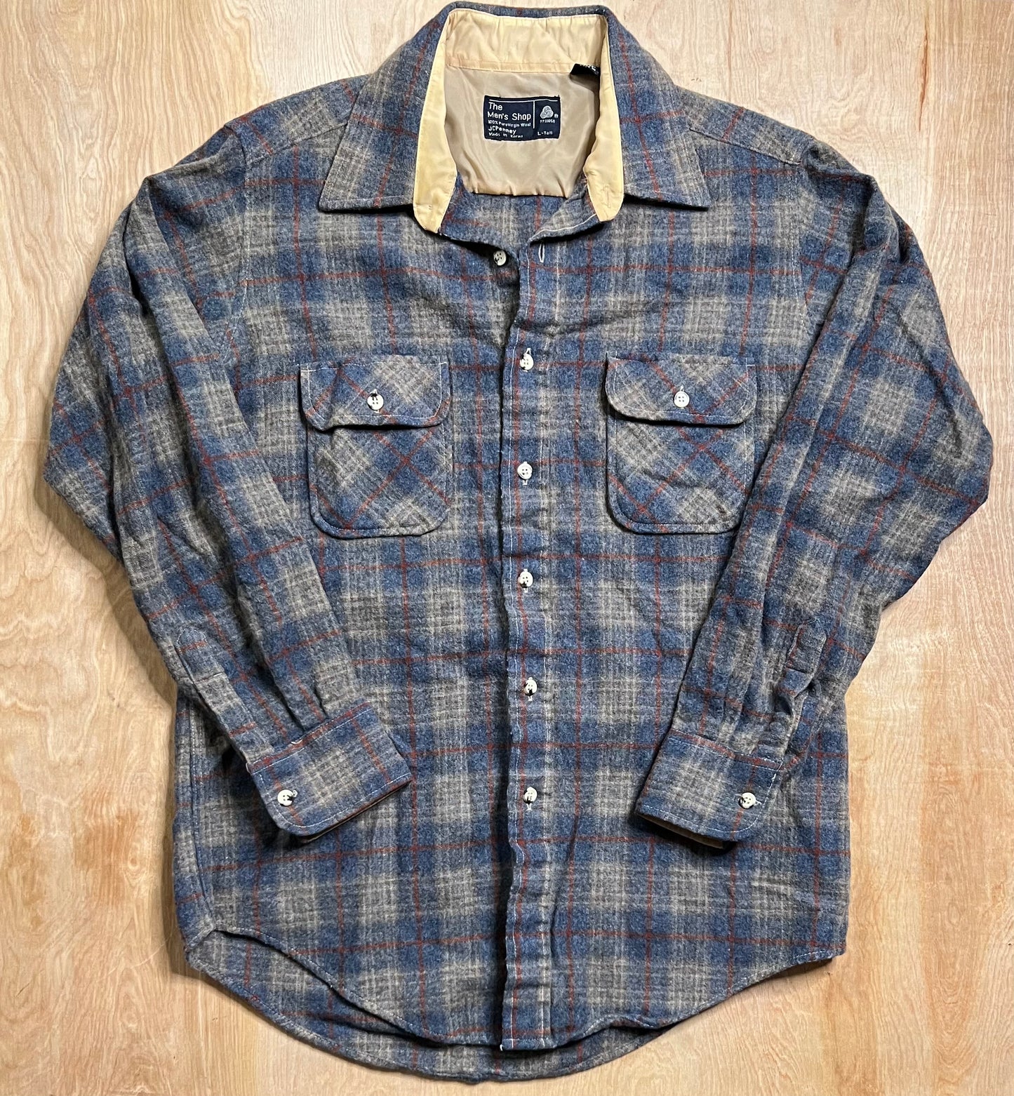 Vintage JCPenny "The Mens Shop" Wool Flannel