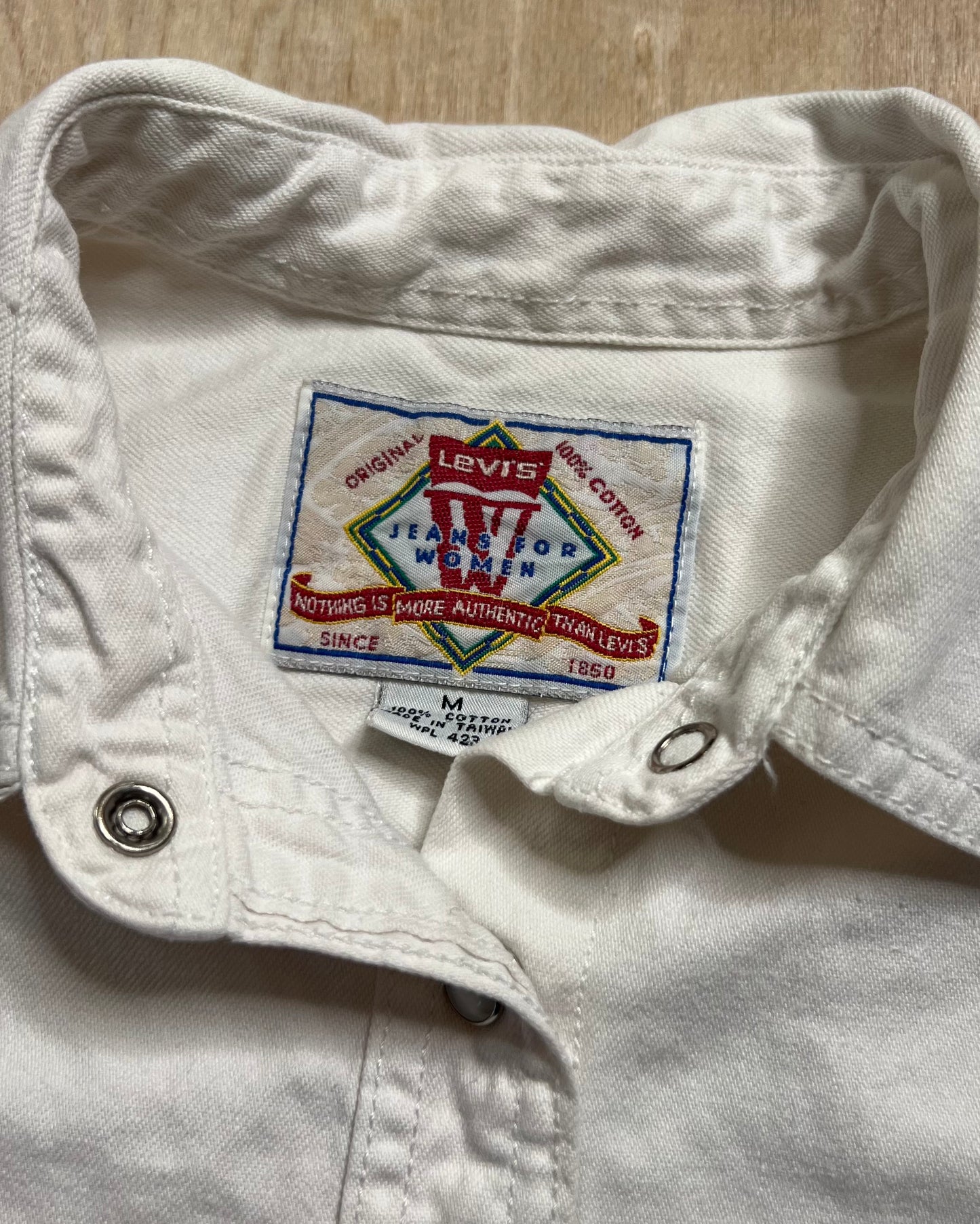 Vintage Levi "Jeans For Women" Snap Button Flannel