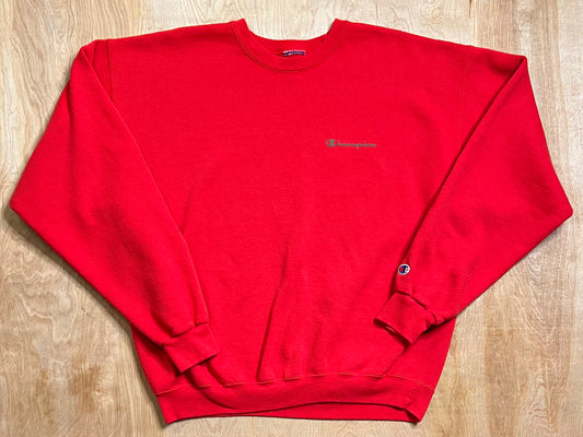 Vintage Red Champion Crewneck