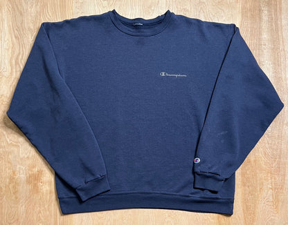 Vintage Blue Champion Crewneck