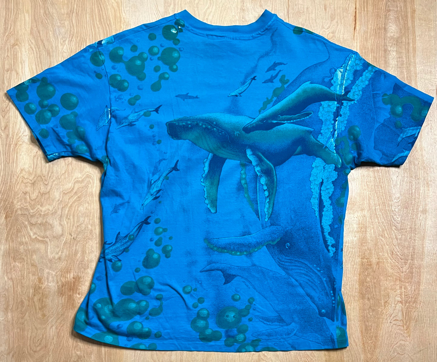 1992 AOP Ocean Whales x Dolphins Single Stitch T-Shirt