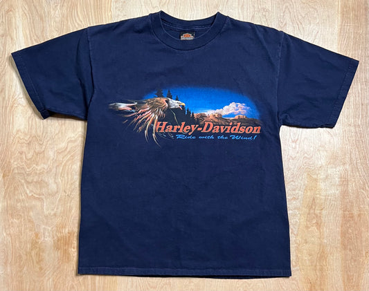 2003 Harley Davidson "Ride with the Wind" Loveland, Colorado T-Shirt