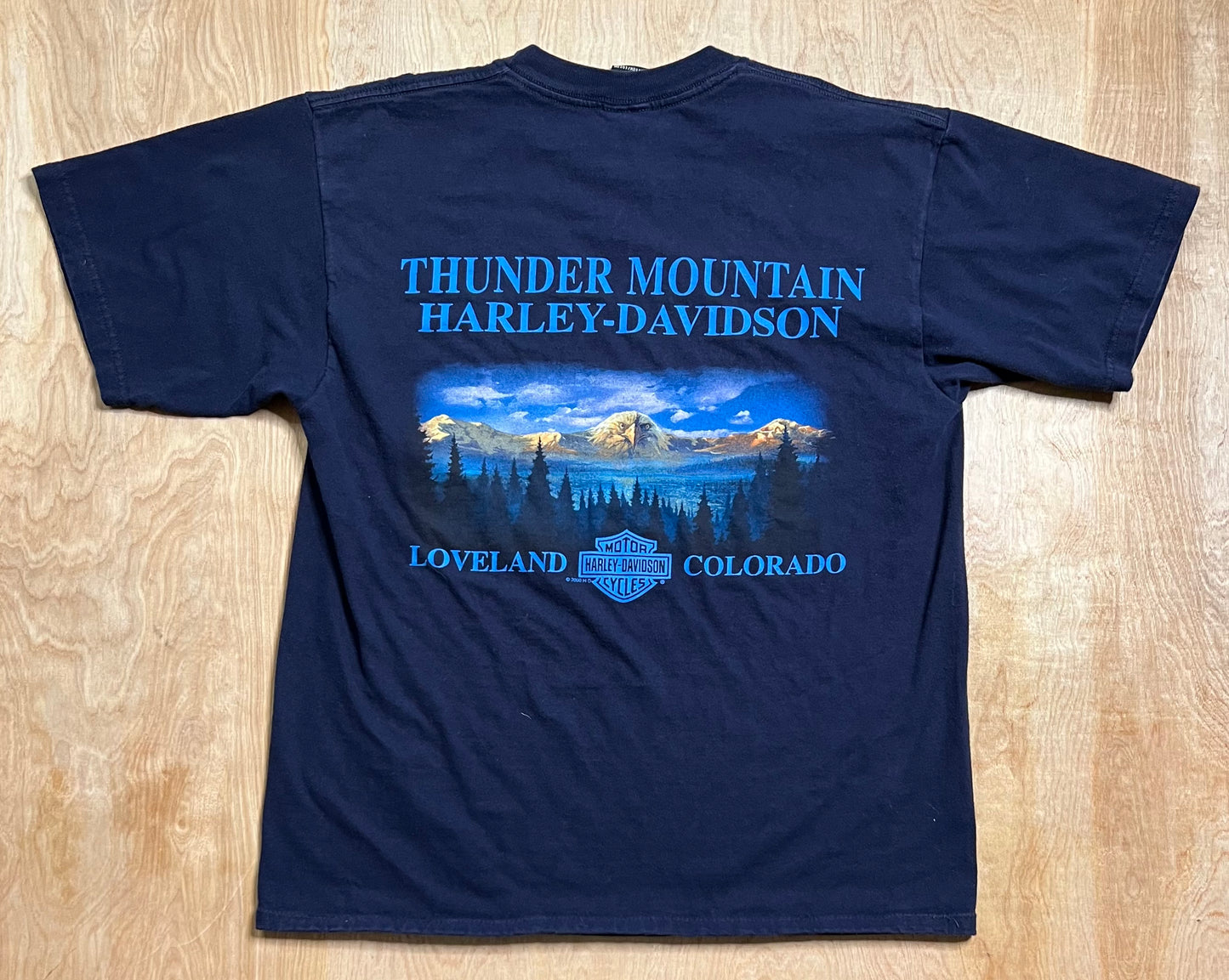 2003 Harley Davidson "Ride with the Wind" Loveland, Colorado T-Shirt