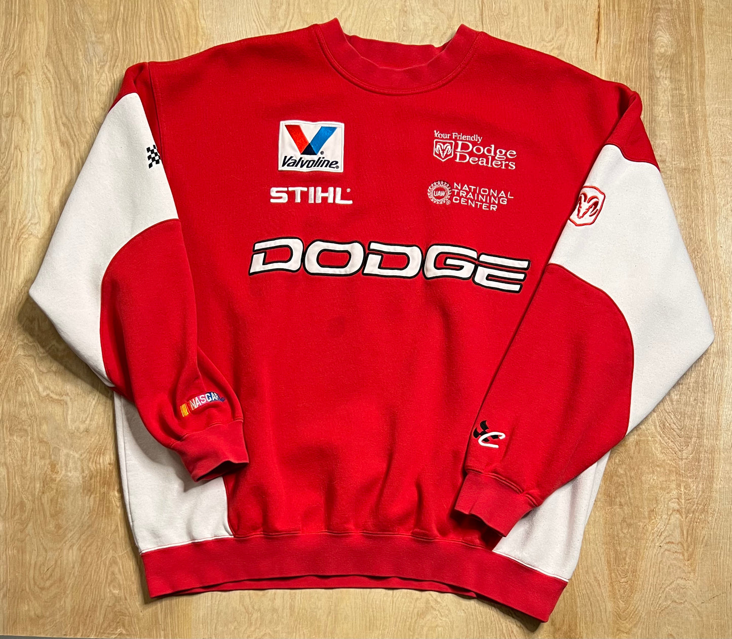 Vintage Nascar Bill Elliot Dodge Crewneck