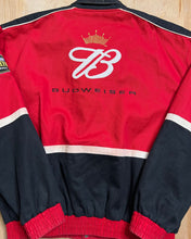 Load image into Gallery viewer, Vintage Nascar Budweiser Dale Earnhardt Jr Racing Jacket

