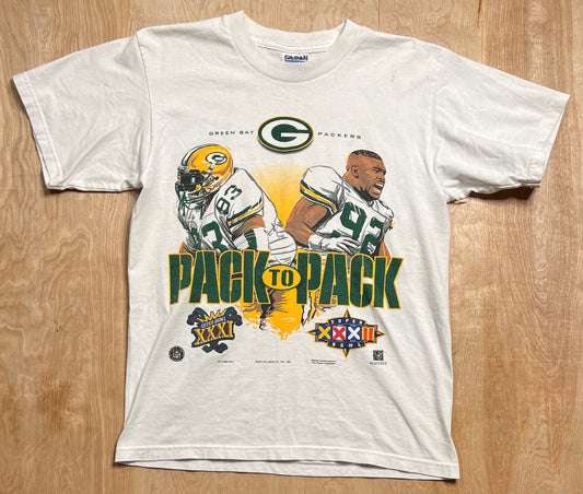 1997 Green Bay Packers Super Bowl "Pack to Pack" T-Shirt