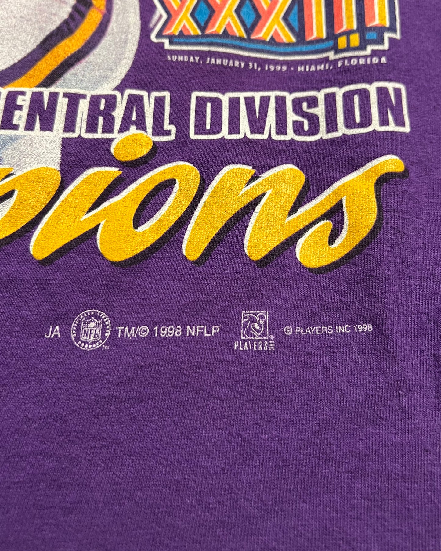 1998 Minnesota Vikings Cris Carter NFC Central Divison Champions T-Shirt