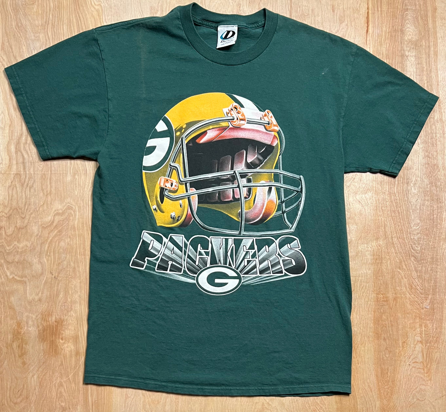 Vintage Green Bay Packers Helmet Logo T-Shirt