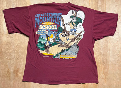 1994 Looney Tunes "Gettabettaview Mountain School" T-Shirt