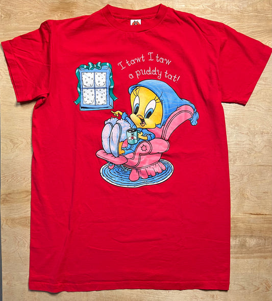 1999 Tweety Bird "I tawt I taw a puddy tat" Looney Tunes Night Gown