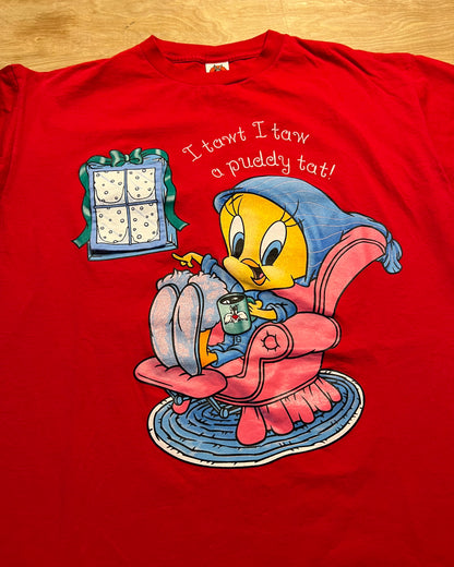 1999 Tweety Bird "I tawt I taw a puddy tat" Looney Tunes Night Gown