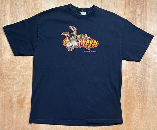 Y2K Shrek "Who's your Donkey?" Universal Studios T-Shirt