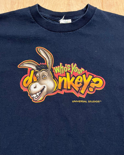 Y2K Shrek "Who's your Donkey?" Universal Studios T-Shirt