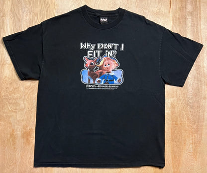 Vintage "Why Don't I Fit in?" Rudolph the Red Nosed Reindeer T-Shirt