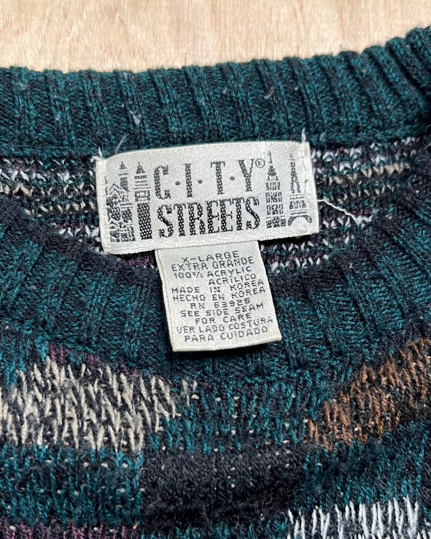 Vintage City Streets Sweater