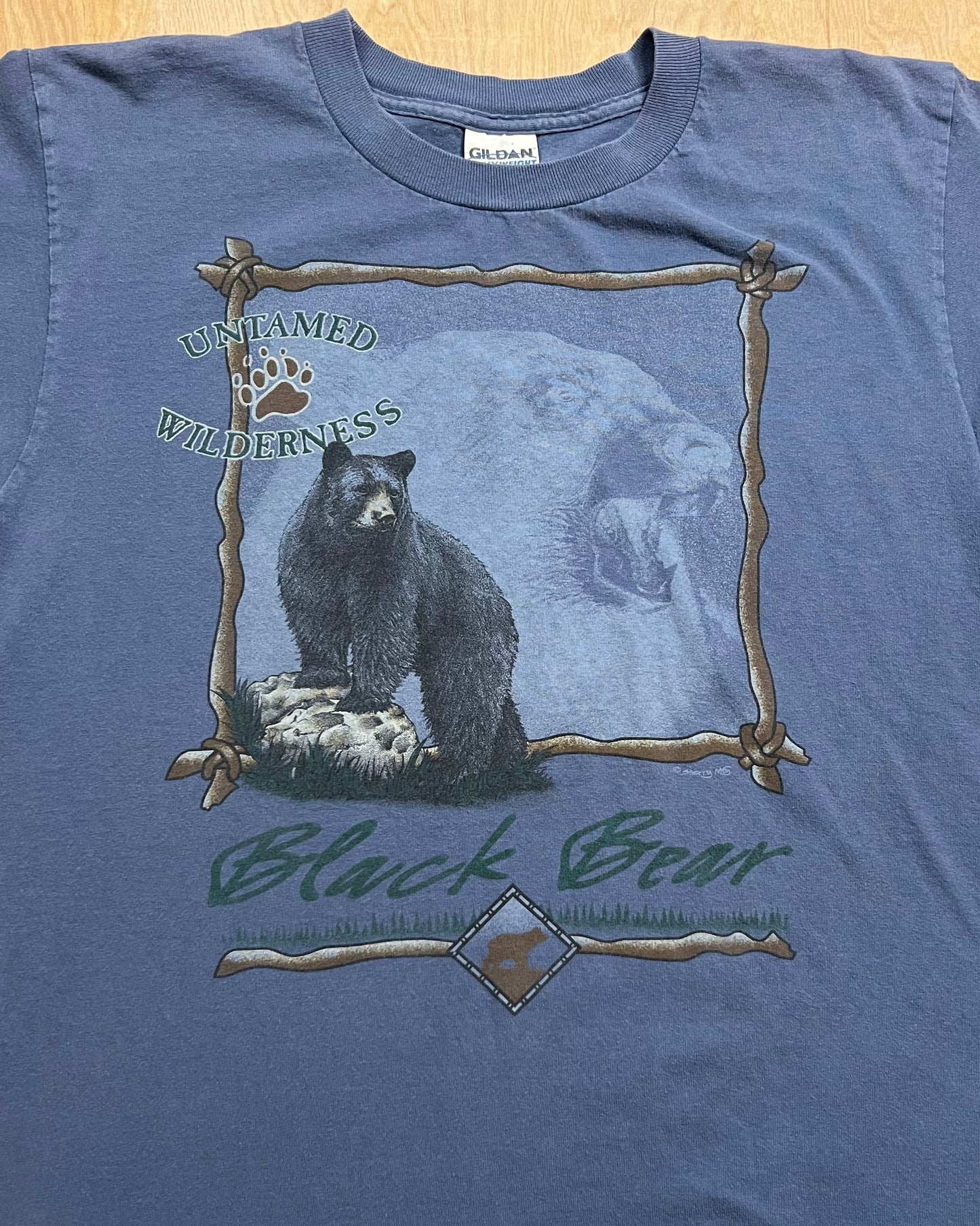 Vintage Untamed Wilderness: Black Bear T-Shirt