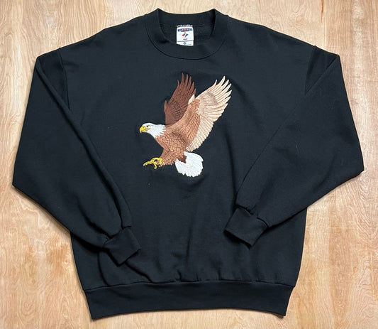 Vintage Jerzees Eagle Patch Crewneck