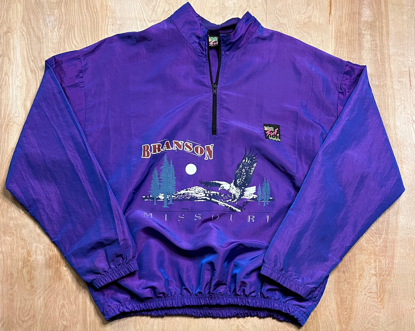 Vintage Surf Style Branson, Missouri Retro Windbreaker