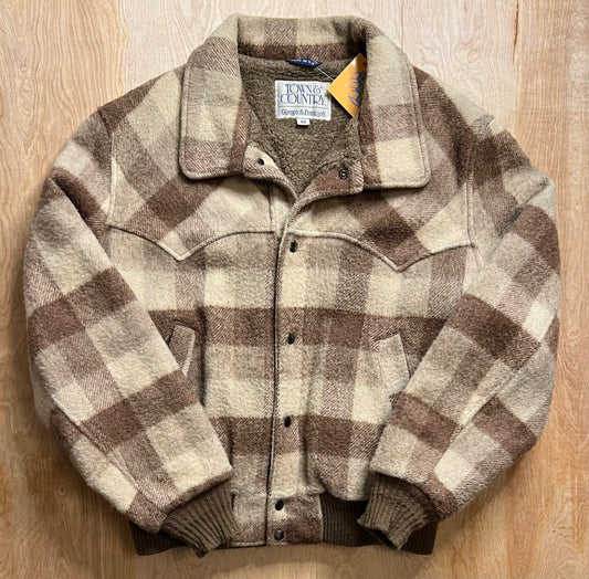 Vintage Town & Country Insulated Flannel Jacket