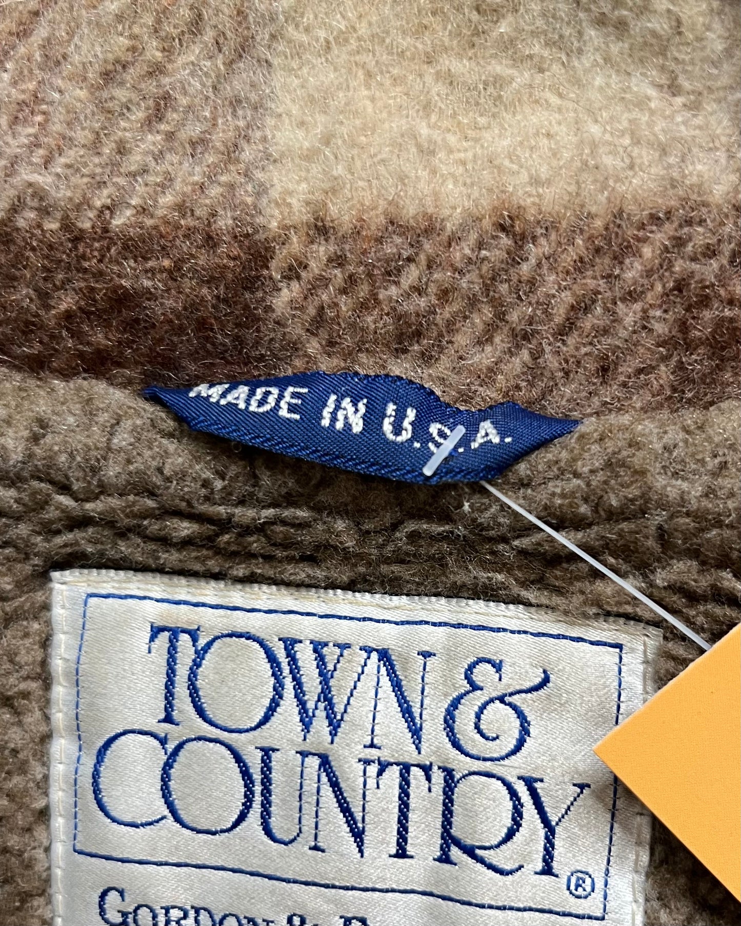 Vintage Town & Country Insulated Flannel Jacket