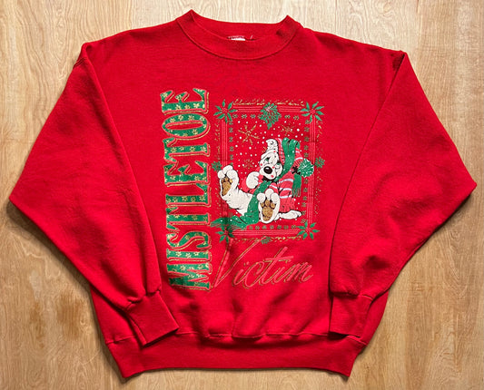 Vintage "Mistletoe Victim" Crewneck