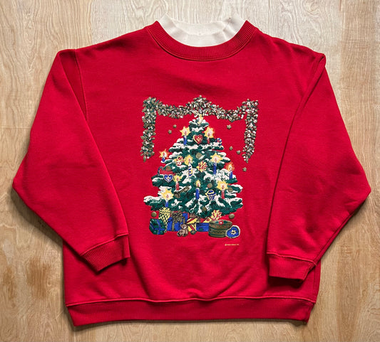 Vintage Christmas Tree Grandma Style Crewneck