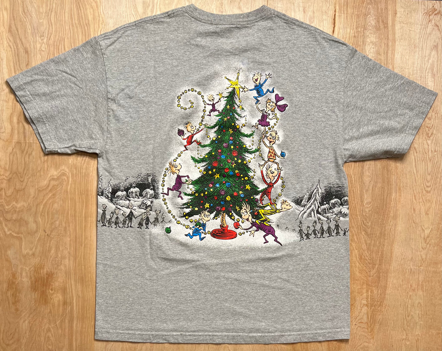 2001 "How the Grinch Stole Christmas" Dr Seuss AOP T-Shirt