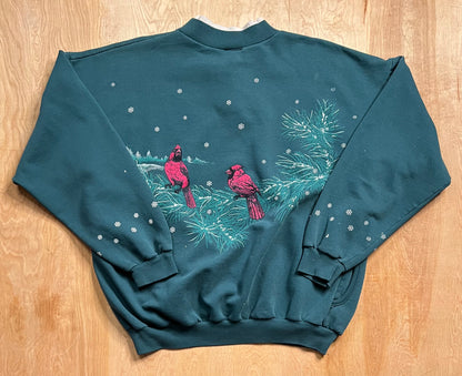 Vintage Art Unlimited Snow X Cardinals AOP Crewneck