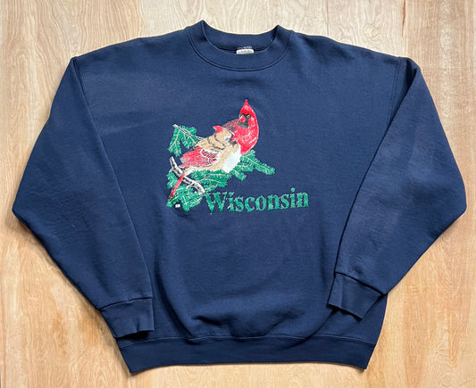 Vintage Wisconsin Cardinal Crewneck