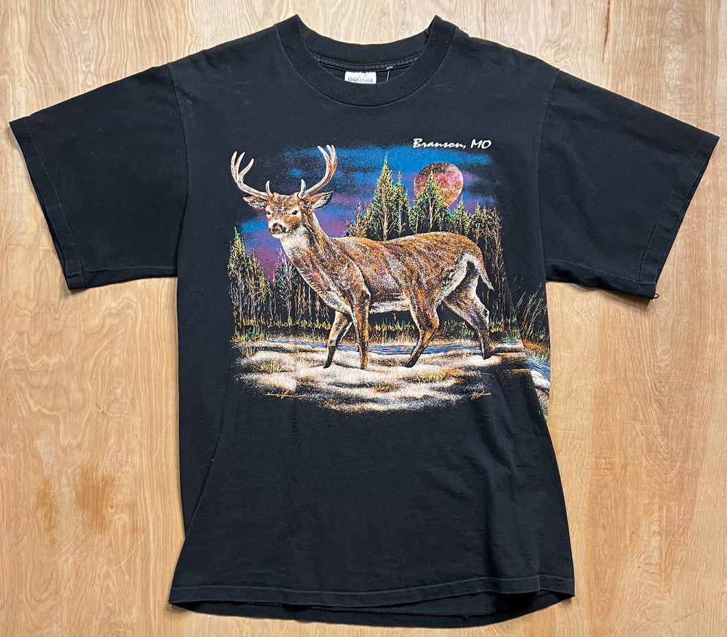 Vintage Whitetail Deer Branson, MO Single Stitch T-Shirt