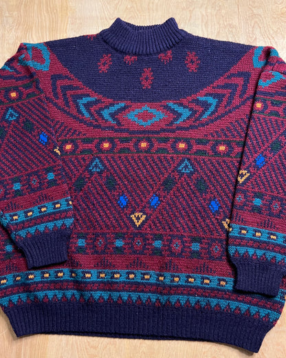 Vintage Pasta Mock-neck Sweater