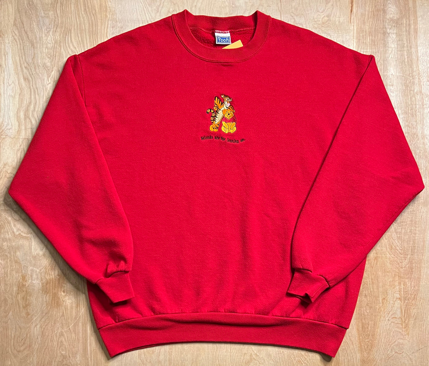 Vintage Winnie the Pooh "Friends are for Leaning on" Crewneck