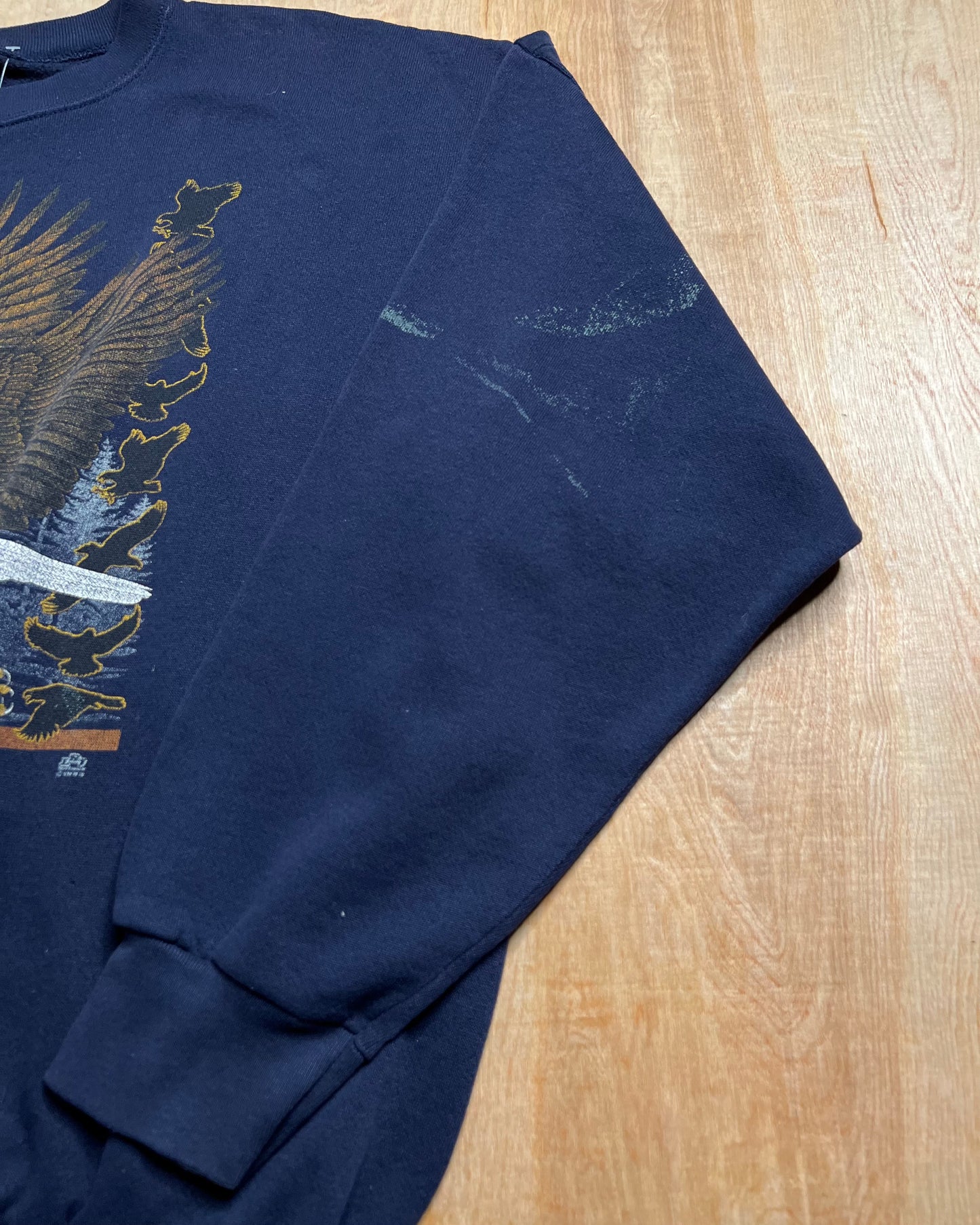 1995 Distressed Eagles Crewneck