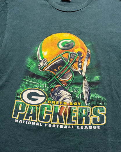 Y2K Green Bay Packers Helmet Graphic T-Shirt