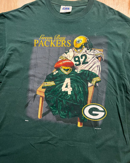 1997 Green Bay Packers #92 X #4 Locker Room T-Shirt