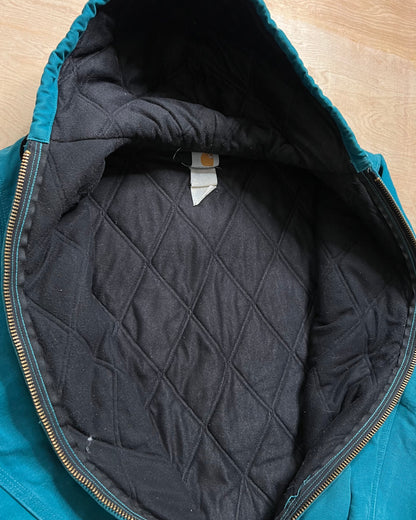 Vintage Carhartt Teal Insulated Work Jacket