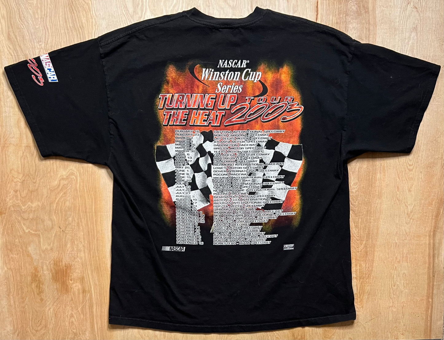 2003 "Turn up the Heat" Nascar Winston Cup Series T-Shirt