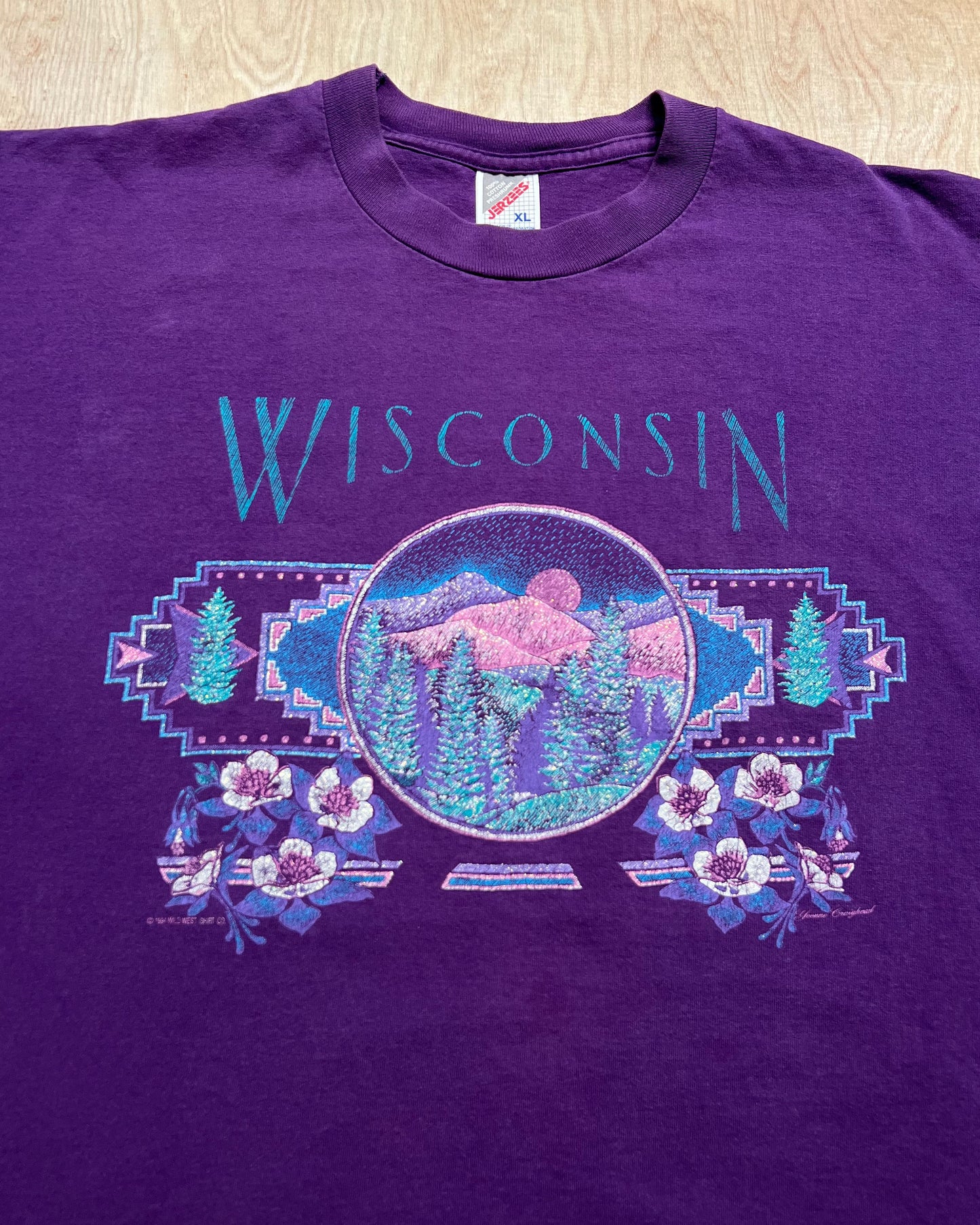 1994 Wisconsin  Wild West Shirt Company T-Shirt