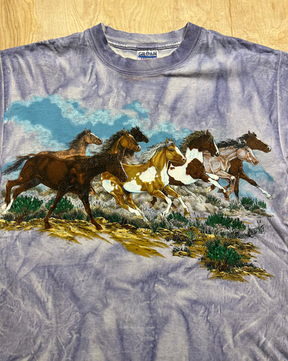 Vintage Horses Tie Dye T-Shirt