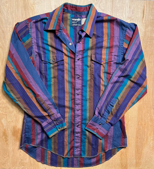 Vintage Wrangler Cowboy Cut Snap Button Shirt