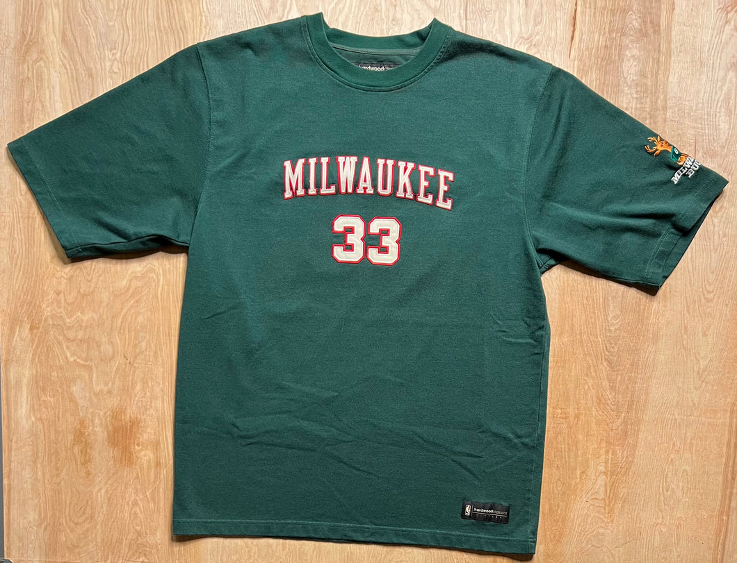 Milwaukee Bucks Kareem Abdul-Jabbar Reebok Hardwood Classics T-Shirt