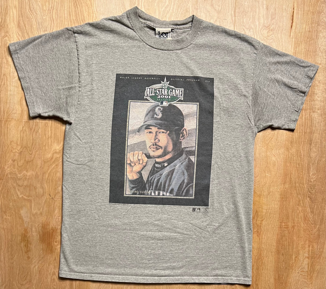 2001 MLB All Star Game Ichiro Suzuki Lee Sport T-Shirt
