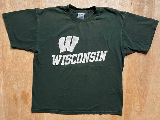 Vintage Wisconsin Badgers Green T-Shirt