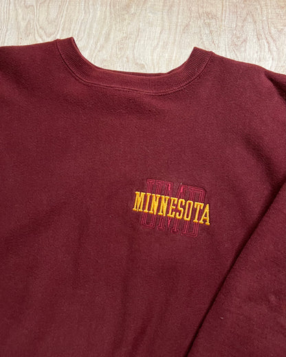 1990's University of Minnesota Duluth Champion Reverse Weave Crewneck